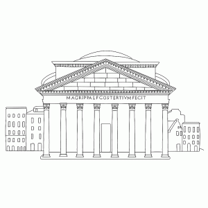 Het Pantheon in Athene