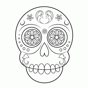 Flowery skull