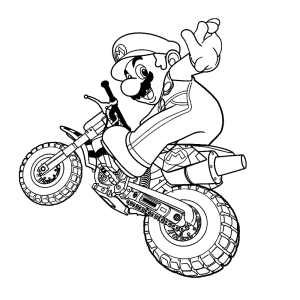 Mario op zijn crossmotor