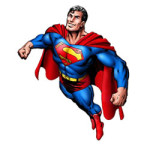 Superman kleurplaat