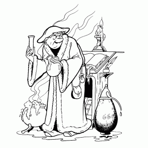 Lambik als alchemist