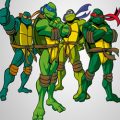 Teenage mutant ninja turtles kleurplaten