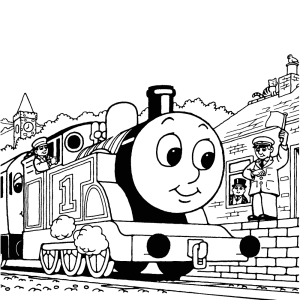 Thomas op het station