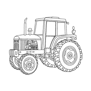 Tractors kleurplaten → Leuk voor kids