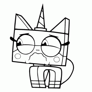 Unikitty is verdrietig