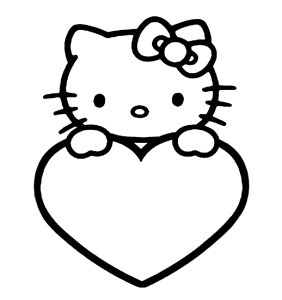 Hello Kitty met een hart
