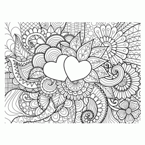 Doodle with hearts
