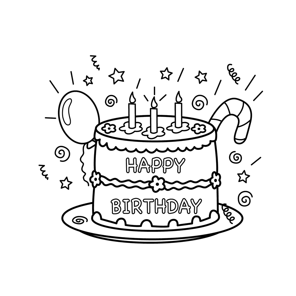 Ongekend Leuk voor kids – Happy Birthday taart DK-28