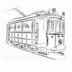 Antieke tram