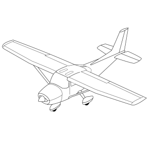 Cessna eenmotorig vliegtuig