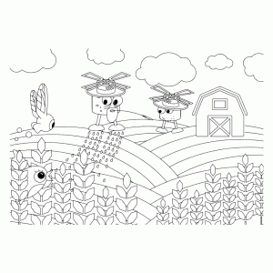 Drones sproeien het veld