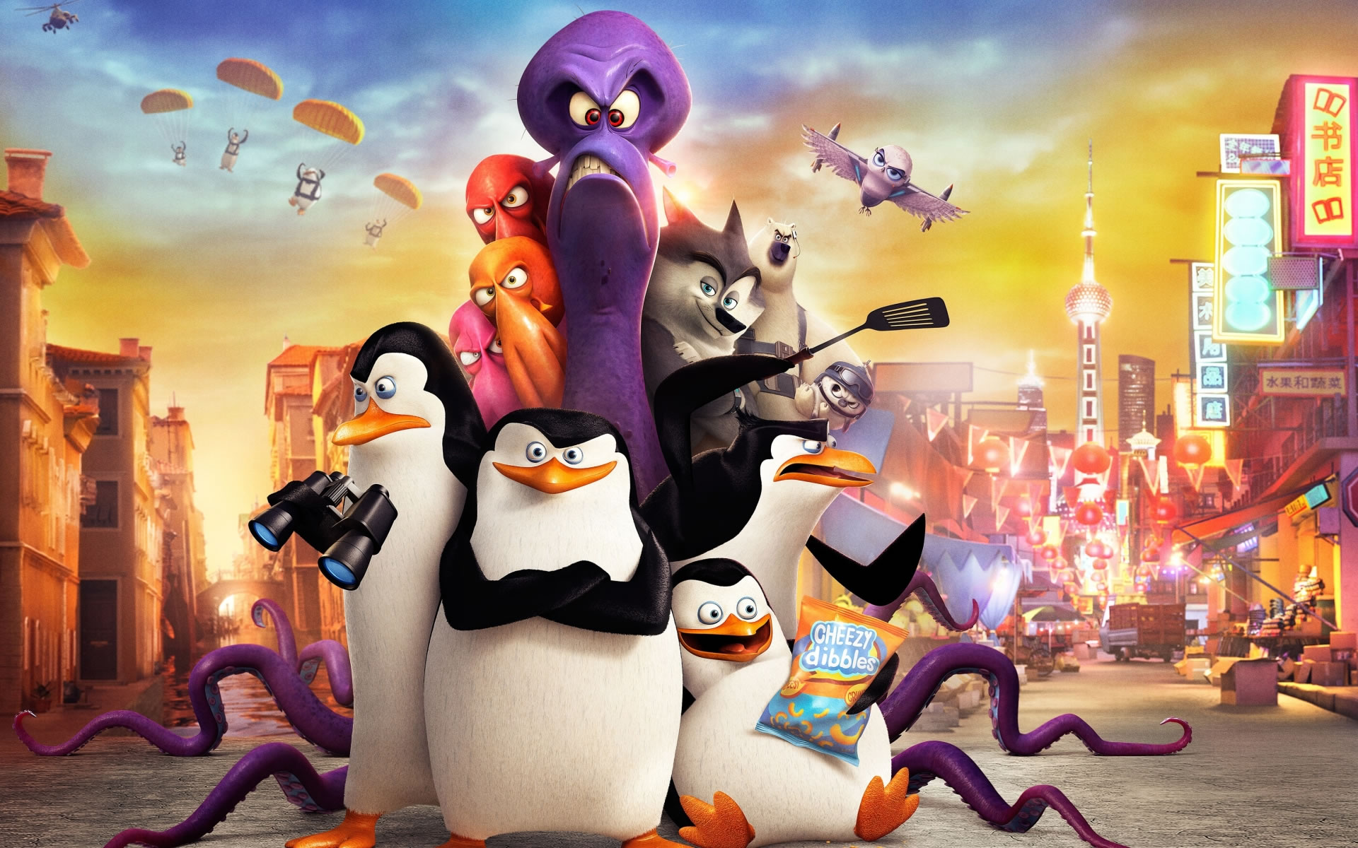 download wallpaper: Pinguins van Madagascar wallpaper