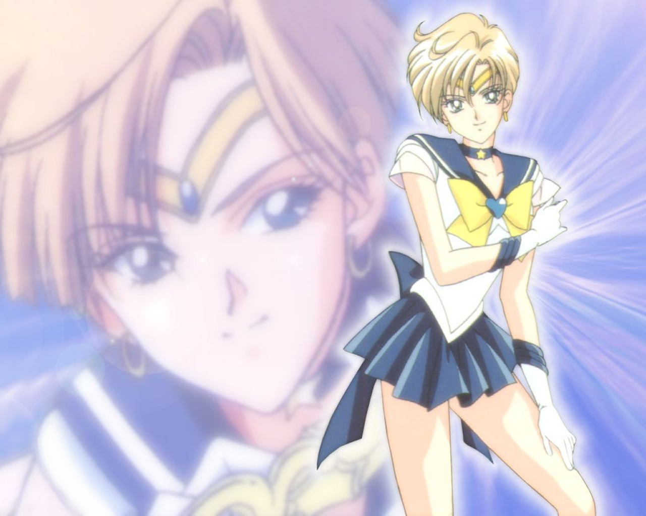 download wallpaper: Sailor Moon – blauw wallpaper