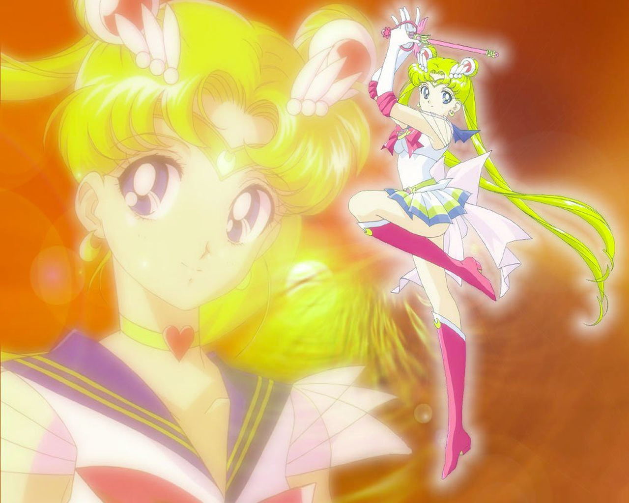 download wallpaper: Sailor Moon – geel wallpaper