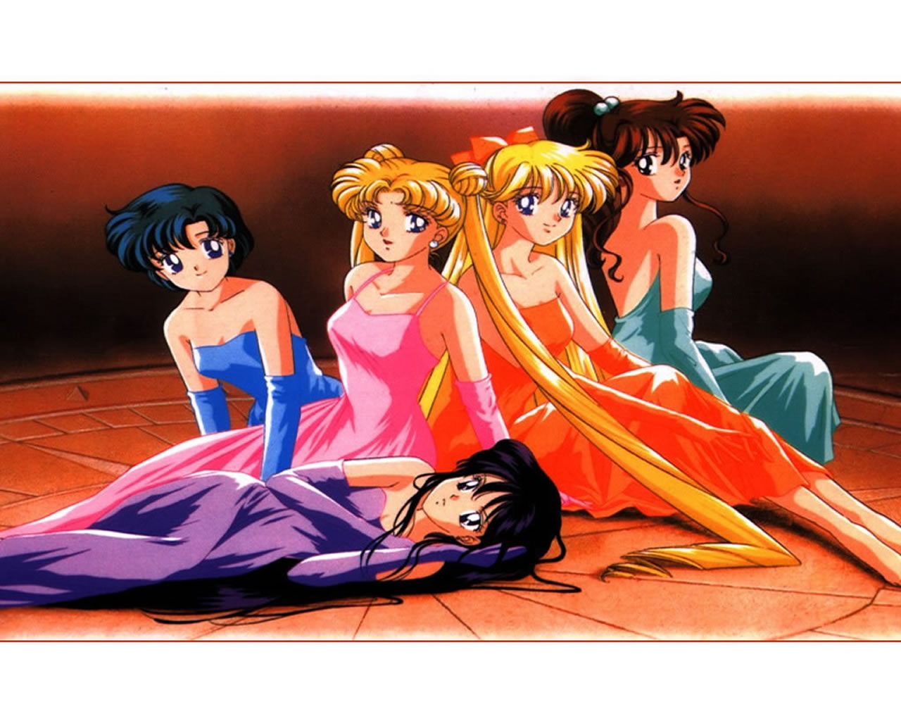 download wallpaper: Sailor Moon – groep wallpaper