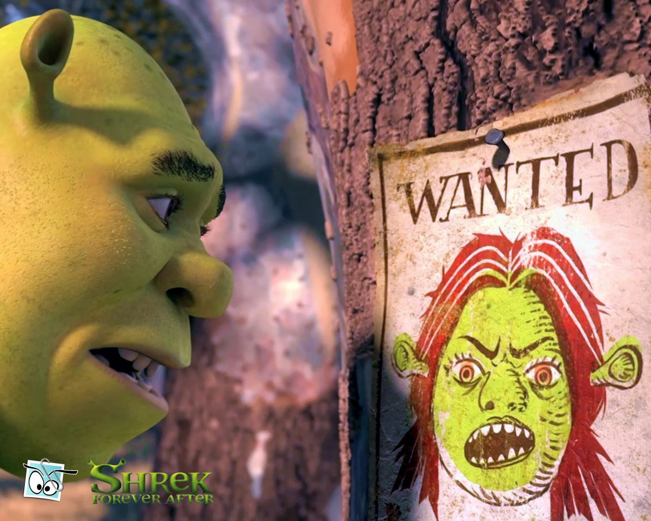 download wallpaper: Shrek 4 wanted wallpaper