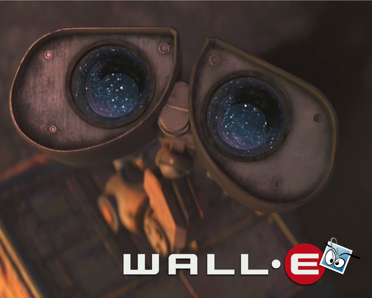 download wallpaper: Wall-E kijkt naar de sterren wallpaper