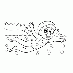 zwemmen in zee