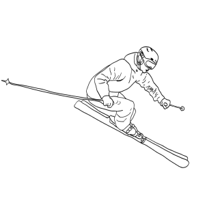 Downhill skiing