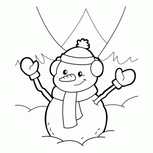 Happy snowman