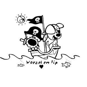 Woezel en Pip spelen piraat
