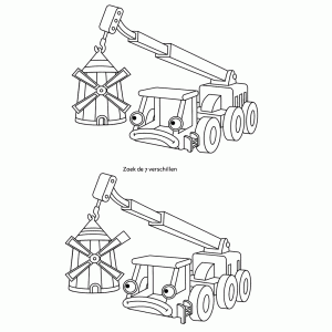 Zoek de 7 Bob de Bouwer verschillen