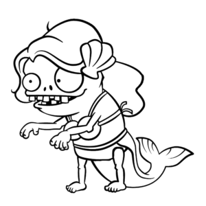 Kleine zeemeermin zombie