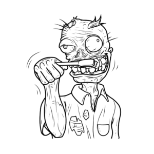 Tandenpoetsende zombie : )